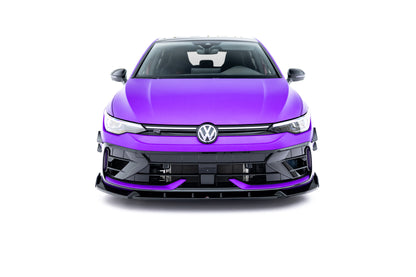 Front Splitter V.3 + Flaps Volkswagen Golf R Hatchback / Variant Mk8 Facelift