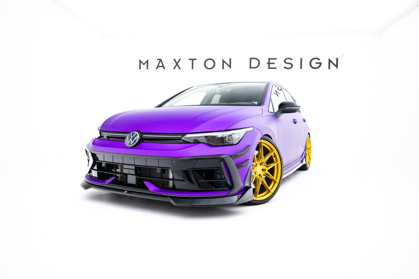Front Splitter V.4 Volkswagen Golf R Hatchback Mk8 Facelift