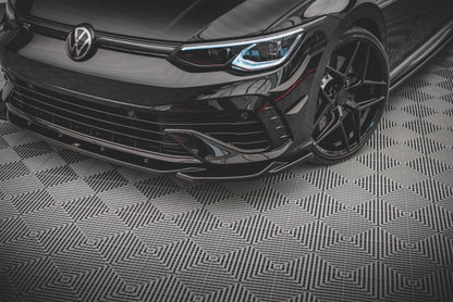 Front Splitter V.4 Volkswagen Golf R Hatchback / Variant  Mk8