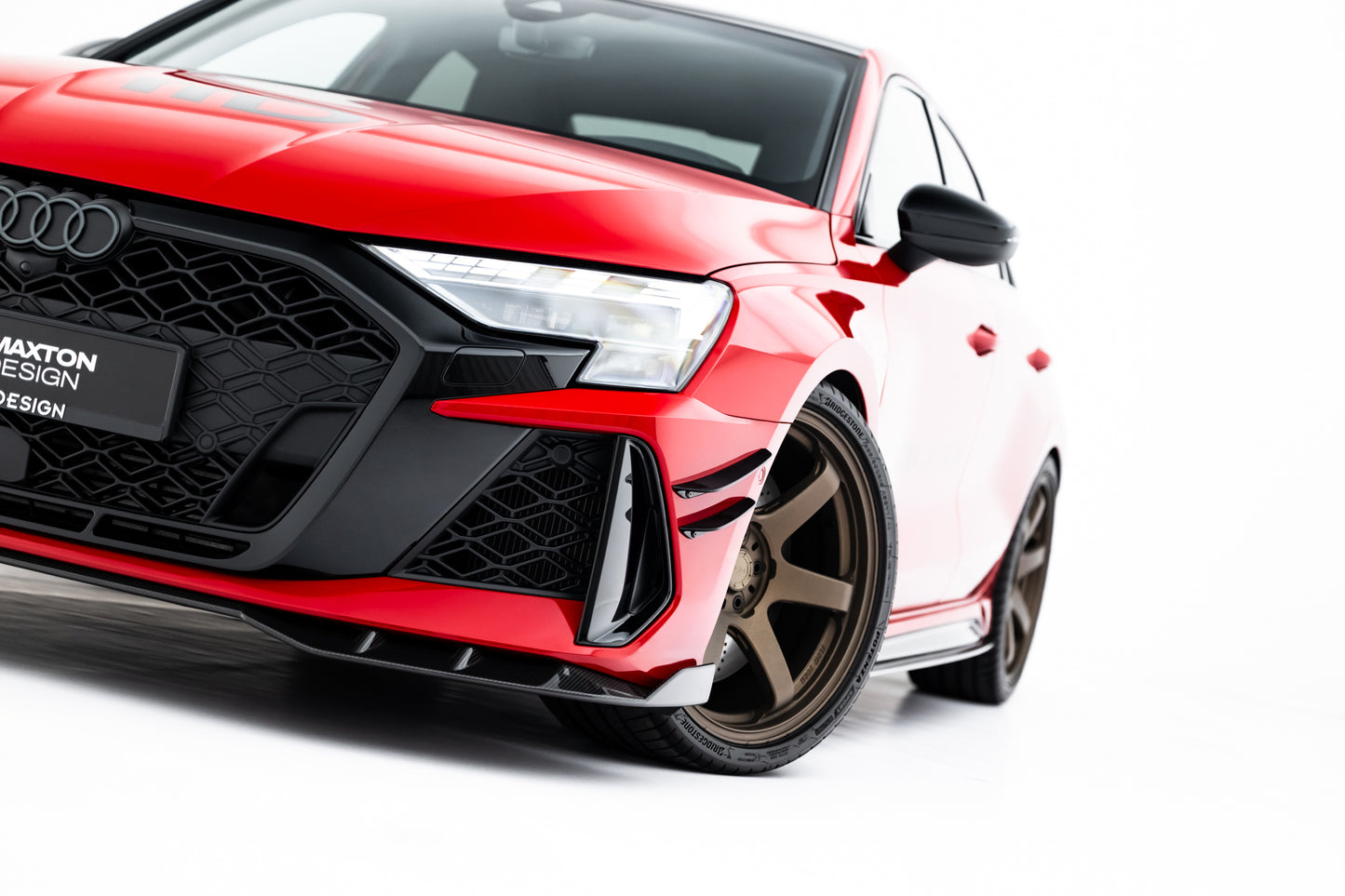 Prepreg Carbon Fiber Front Splitter Audi RS3 Sedan / Sportback 8Y Facelift