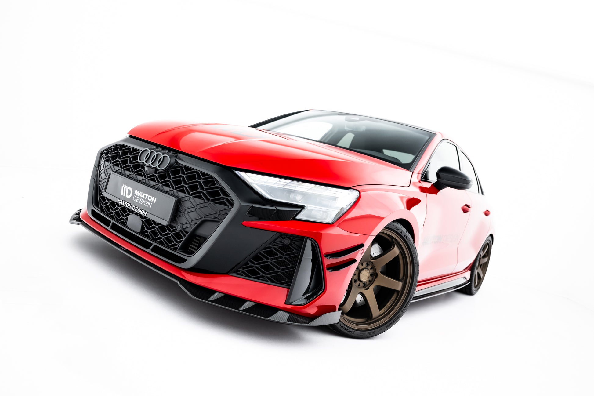 Prepreg Carbon Fiber Front Splitter Audi RS3 Sedan / Sportback 8Y Facelift