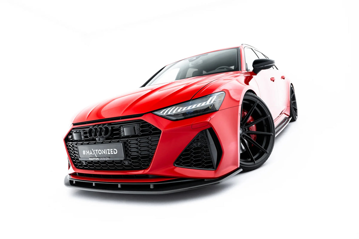 Prepreg Carbon Fiber Front Splitter Audi RS6 C8 / C8 Facelift