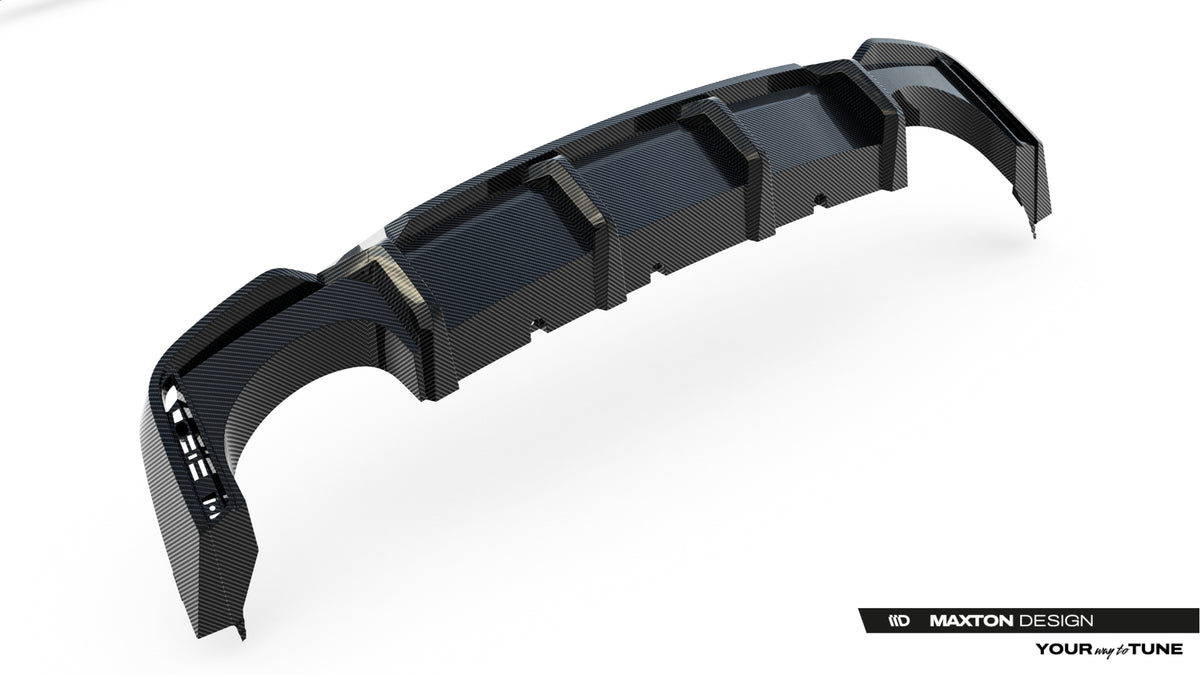 Prepreg Carbon Fiber Rear Diffuser Audi RS6 C8 / C8 Facelift (version without towbar)