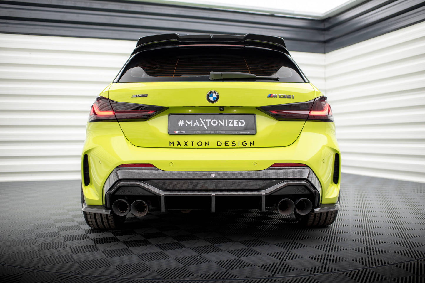 Prepreg Carbon Fiber Rear Diffuser V.1 BMW 1 F40 M-Pack/ M135i