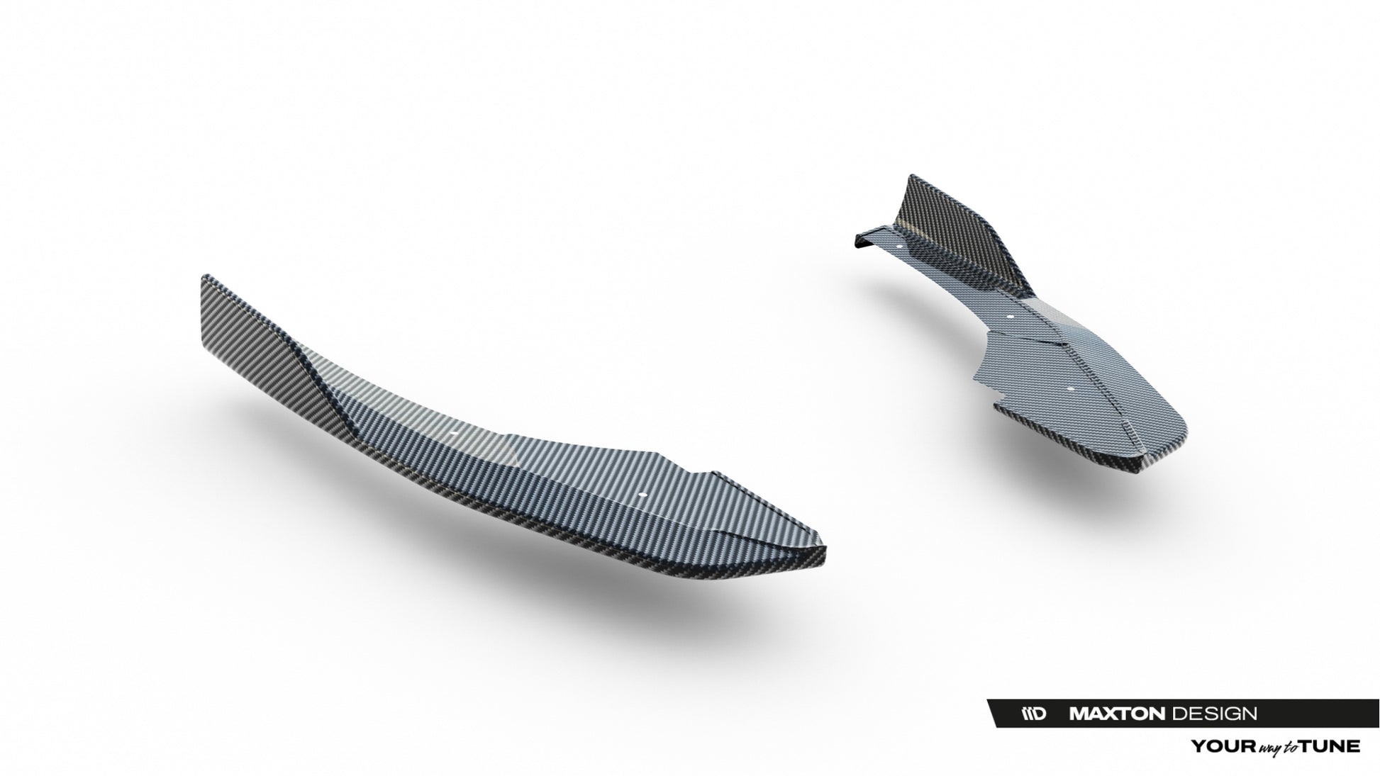 Prepreg Carbon Fiber Rear Side Splitters Audi RS3 Sedan 8Y Facelift