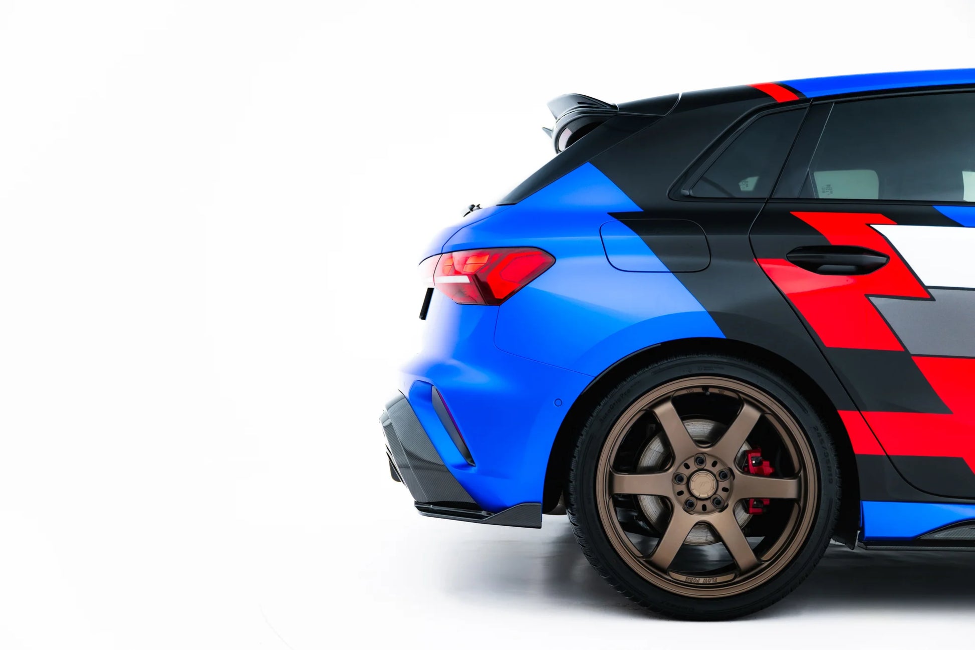 Prepreg Carbon Fiber Rear Side Splitters Audi RS3 Sportback 8Y Facelift