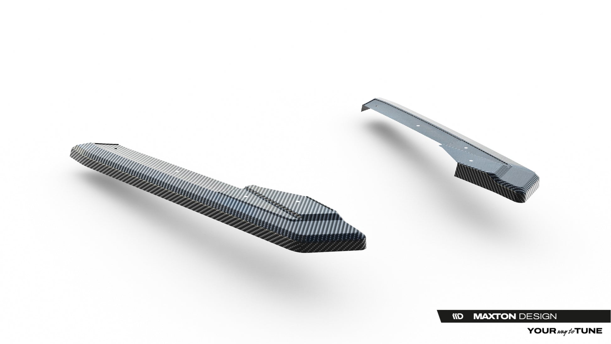 Prepreg Carbon Fiber Rear Side Splitters Audi RS6 C8 / C8 Facelift