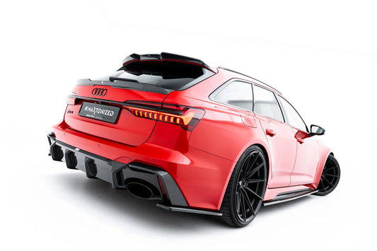 Prepreg Carbon Fiber Rear Side Splitters Audi RS6 C8 / C8 Facelift