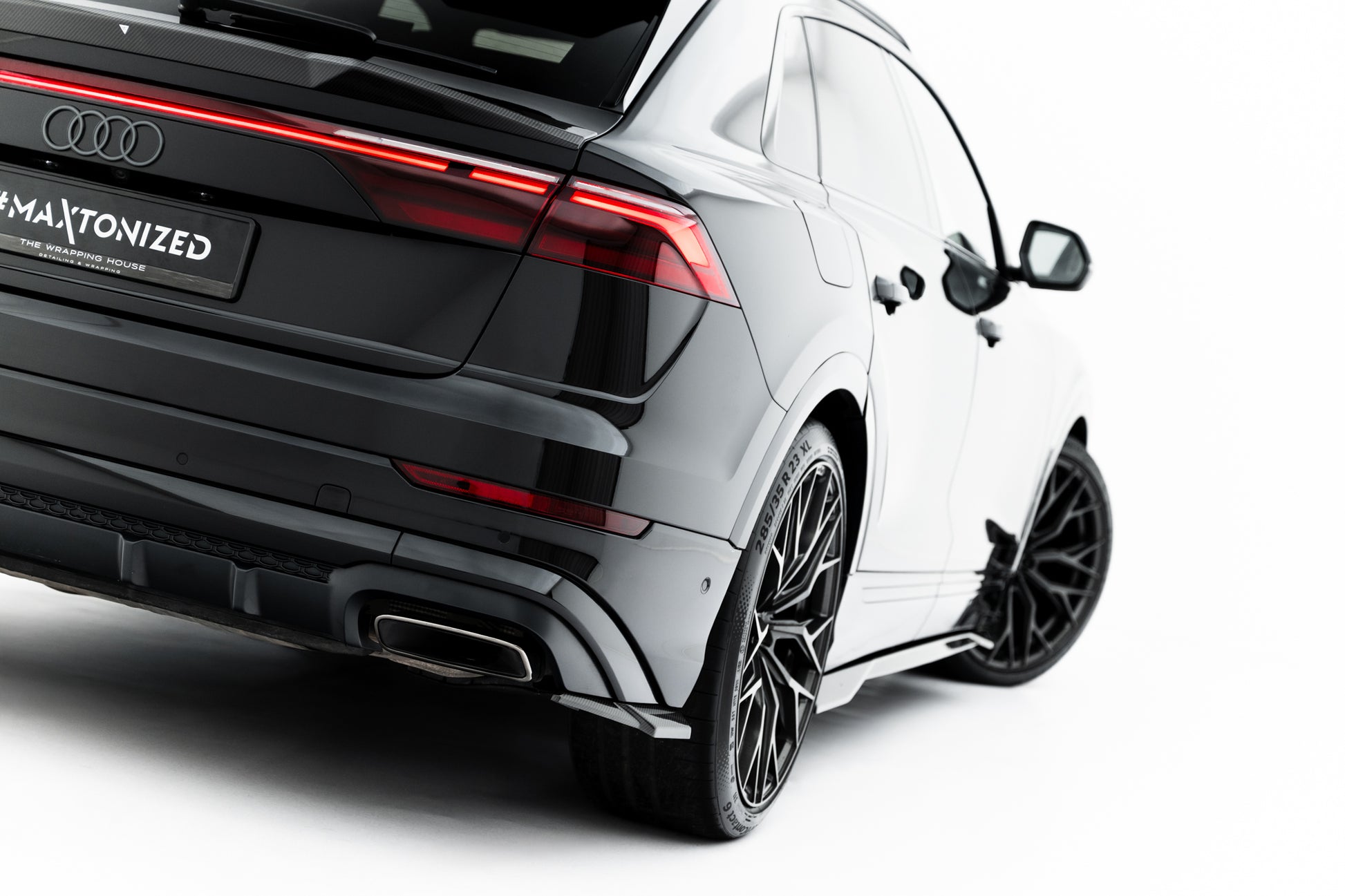Prepreg Carbon Fiber Rear Side Splitters Audi SQ8 / Q8 S-Line Mk1 Facelift
