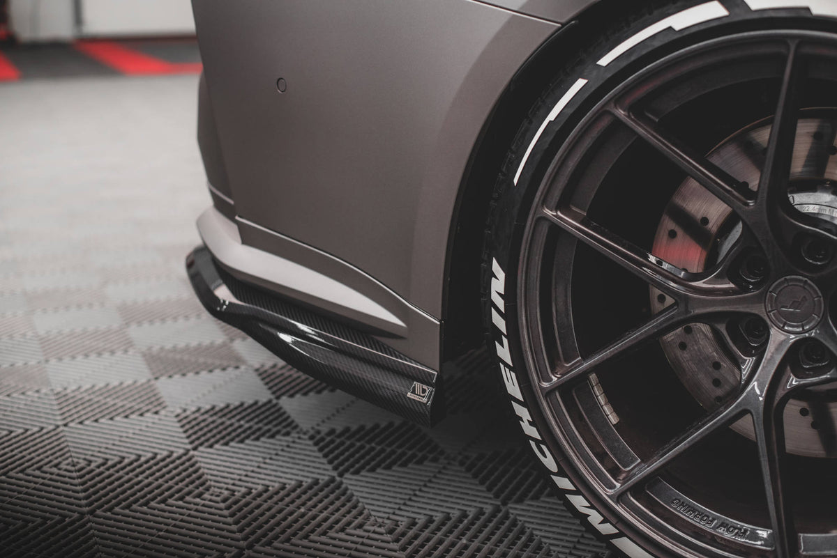 Prepreg Carbon Fiber Rear Side Splitters BMW M4 G82 / G82 Facelift