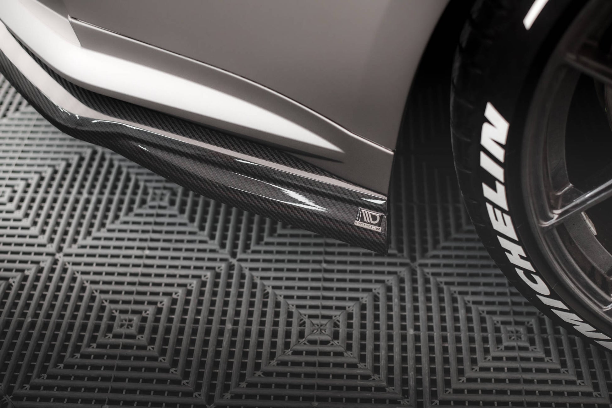 Prepreg Carbon Fiber Rear Side Splitters BMW M4 G82 / G82 Facelift