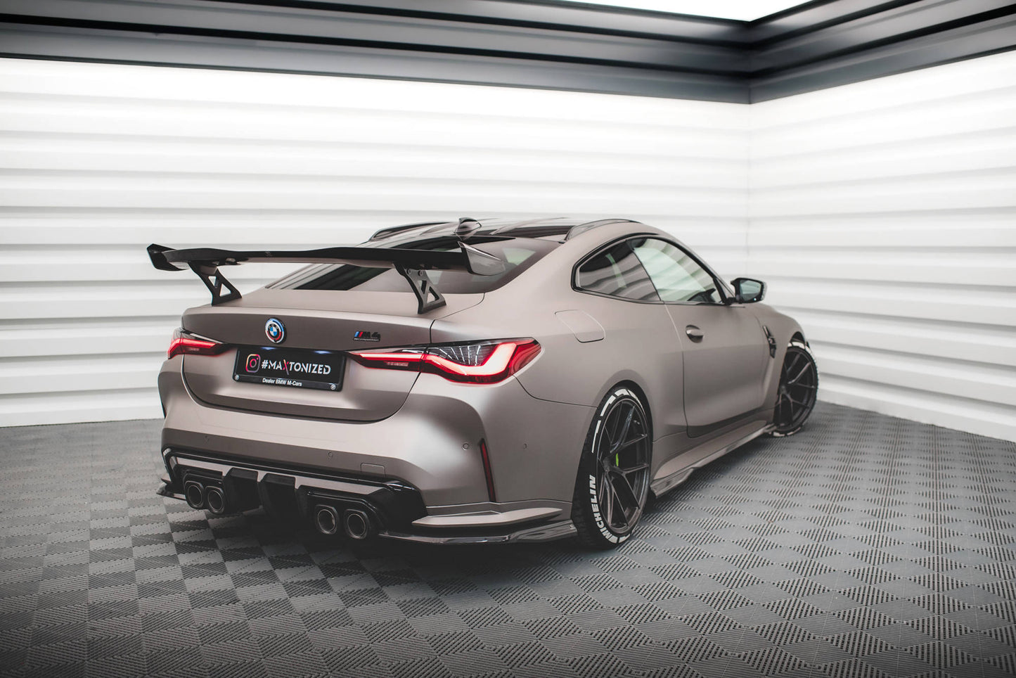 Prepreg Carbon Fiber Rear Side Splitters BMW M4 G82 / G82 Facelift