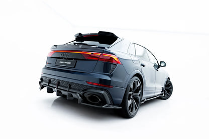 Prepreg Carbon Fiber Rear Splitter with vertical bars Audi RSQ8 Mk1 Facelift