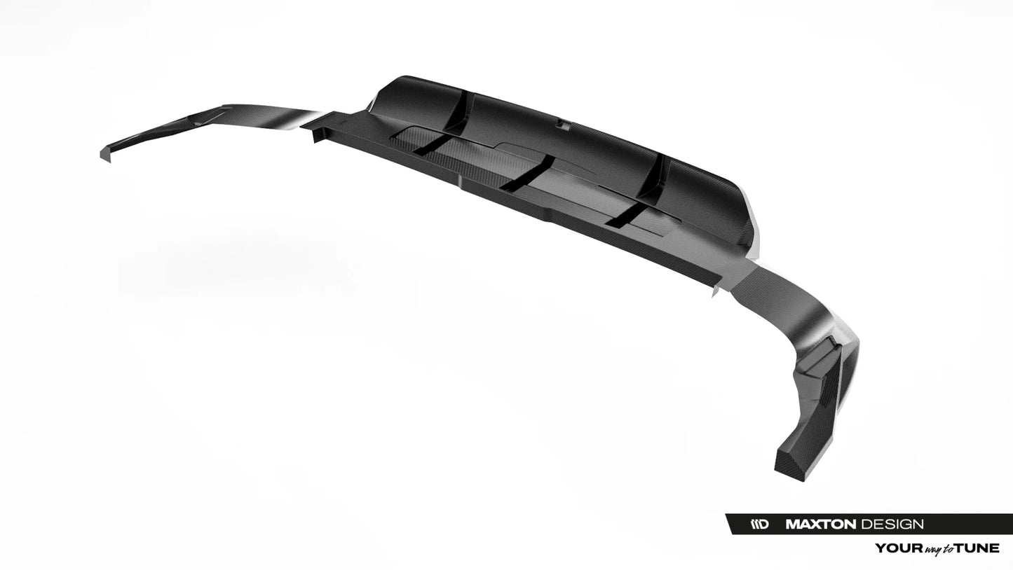 Prepreg Carbon Fiber Rear Splitter with vertical bars Audi RSQ8 Mk1 Facelift