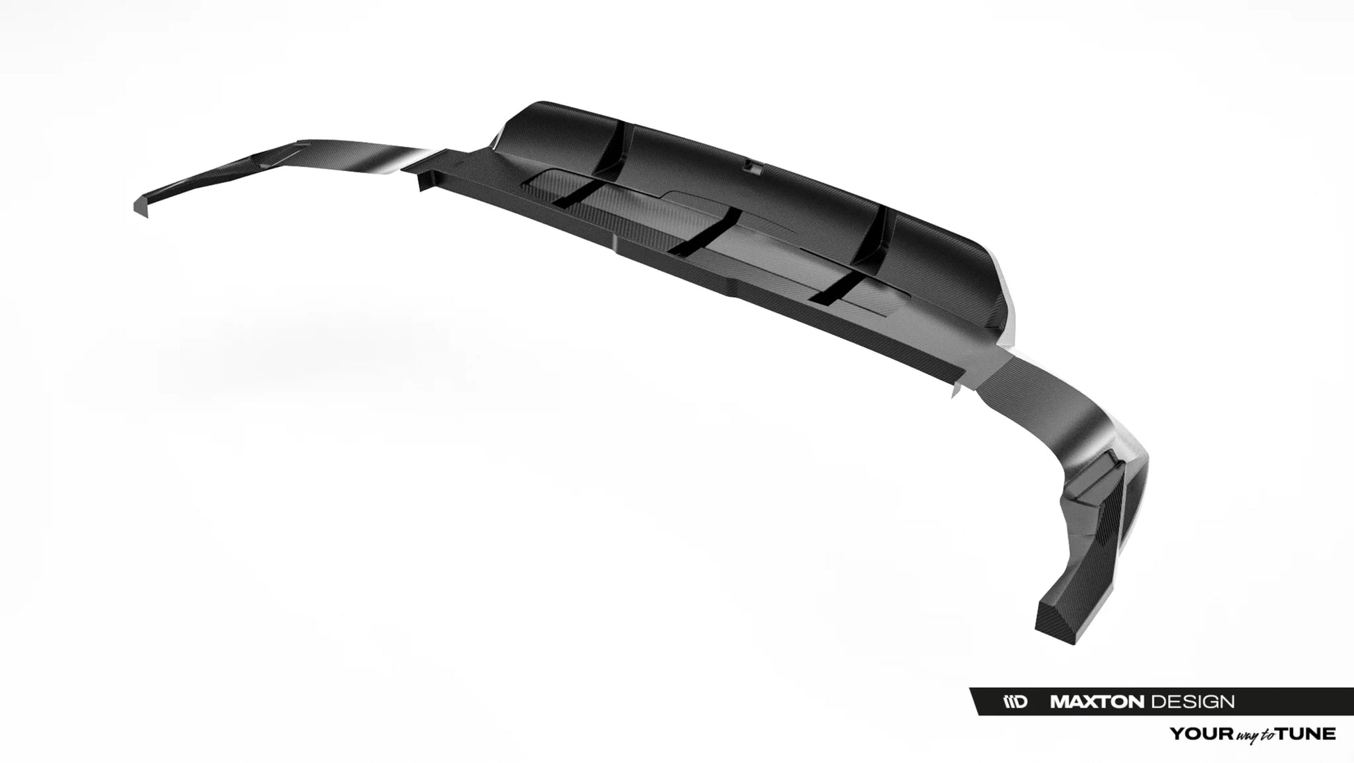 Prepreg Carbon Fiber Rear Splitter with vertical bars Audi RSQ8 Mk1 Facelift