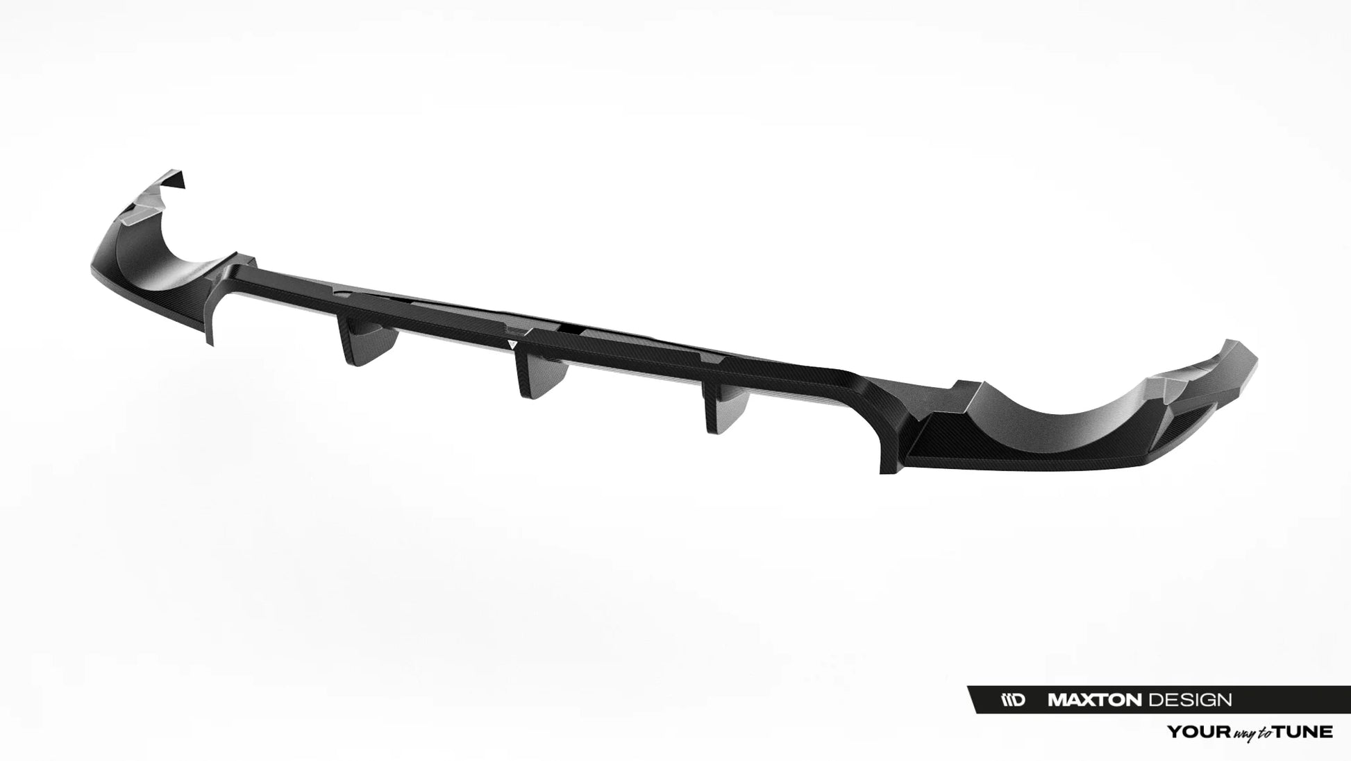 Prepreg Carbon Fiber Rear Splitter with vertical bars Audi RSQ8 Mk1 Facelift