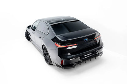 Prepreg Carbon Fiber Rear Splitter (with vertical bars) BMW 7 M-Pack / i7 M-Pack G70