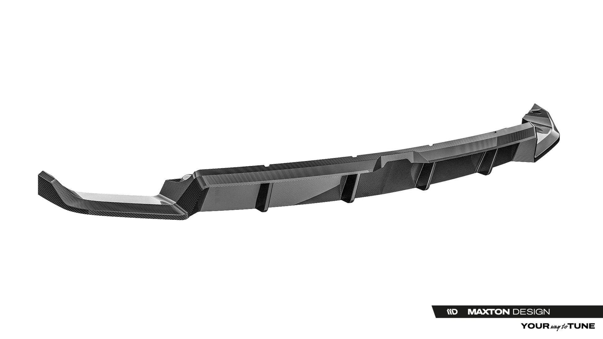 Prepreg Carbon Fiber Rear Splitter (with vertical bars) Lamborghini Urus Mk 1