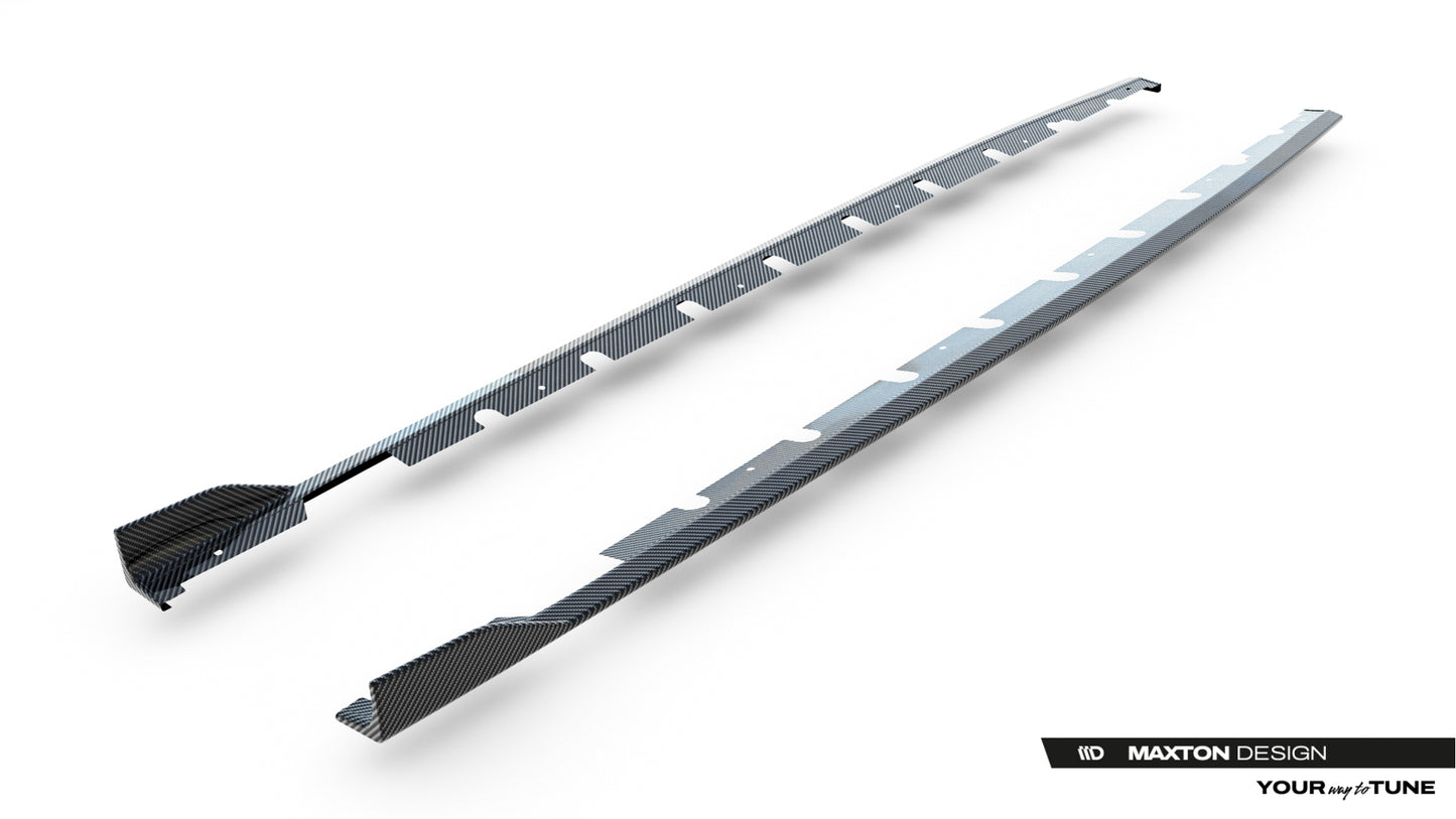 Prepreg Carbon Fiber Side Skirts V.1 Audi RS3 Sedan / Sportback 8Y / 8Y Facelift