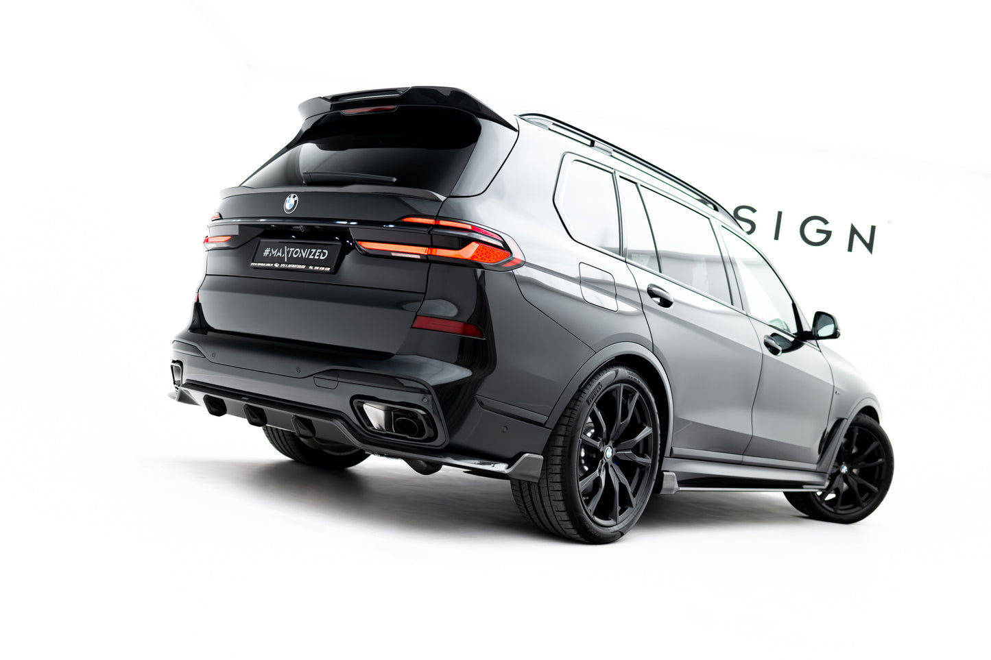 Prepreg Carbon Fiber Tailgate Spoiler (Lower) BMW X7 M-Pack G07 Facelift