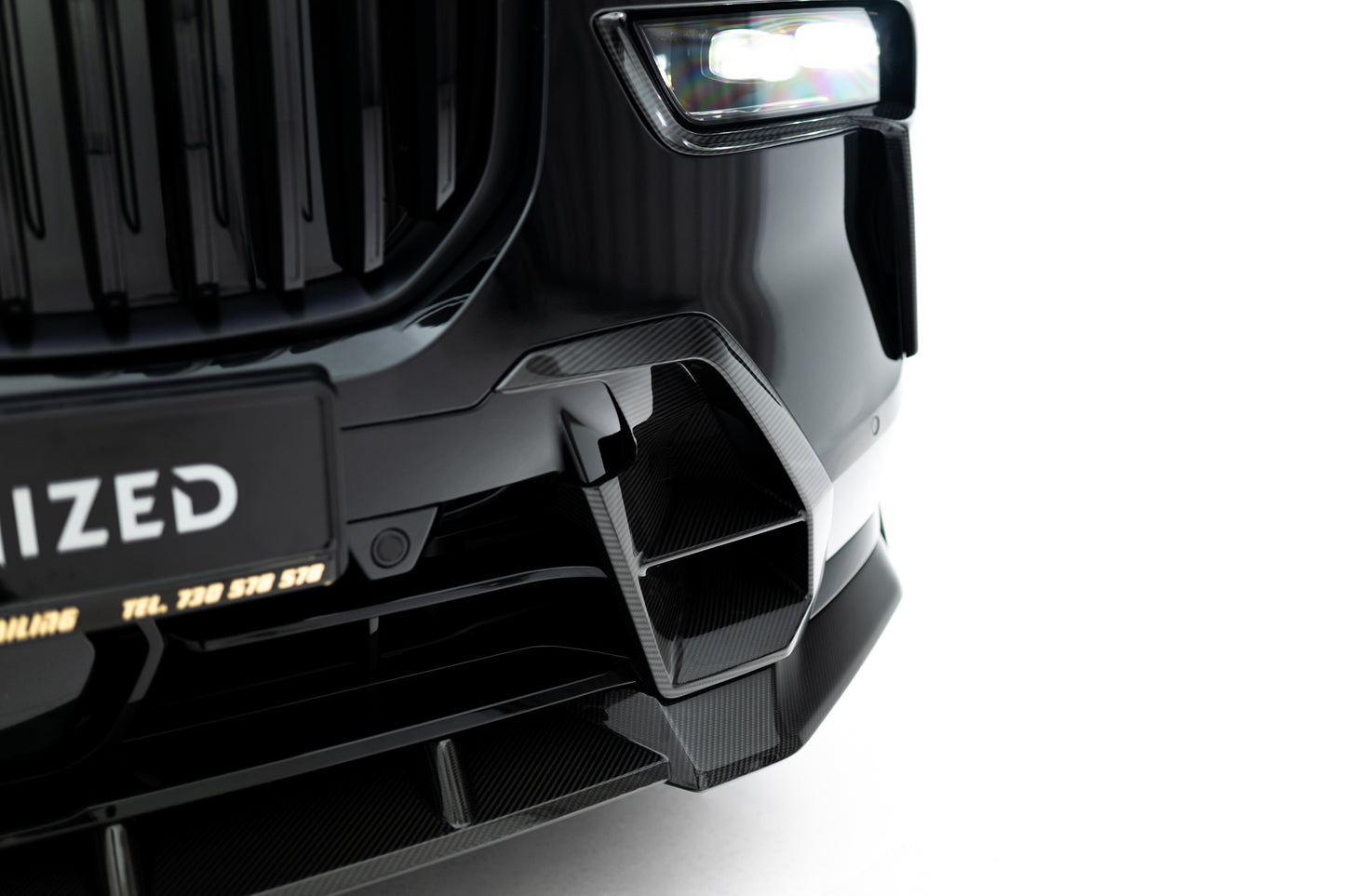 Prepreg Carbon Front Bumper Side Vents BMW X7 M-Pack G07 Facelift