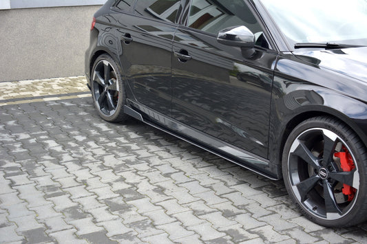 Racing Side Skirts Diffusers V.2 Audi RS3 Sportback 8V Facelift