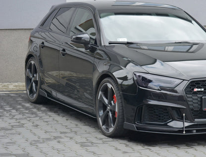 Racing Side Skirts Diffusers V.2 Audi RS3 Sportback 8V Facelift