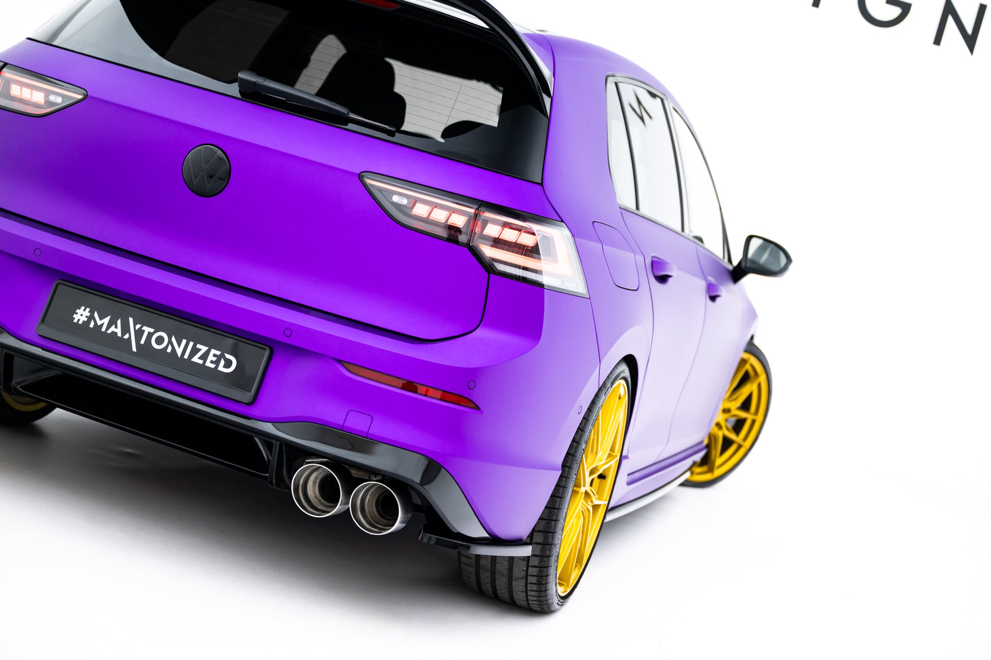 Rear Side Splitters V.1 for Volkswagen Golf R Hatchback Mk8 Facelift