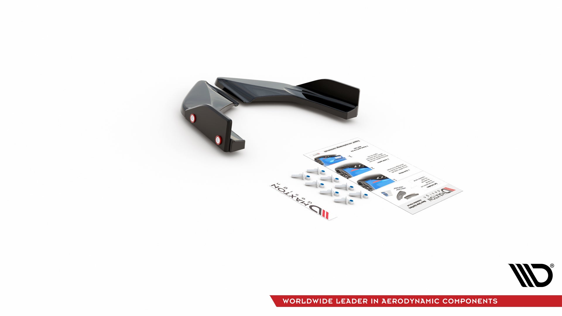 Rear Side Splitters V.2 + Flaps Volkswagen Golf GTI / GTE Mk8
