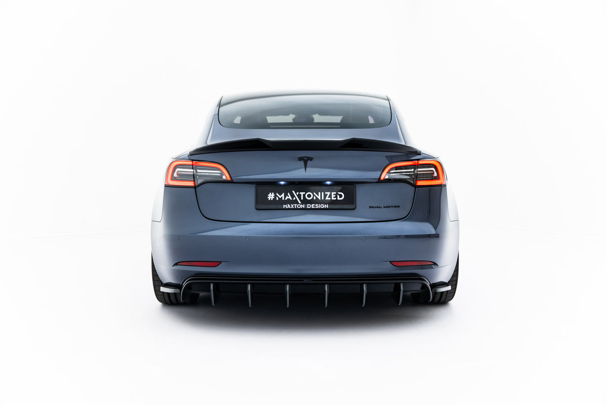 Rear Side Splitters V.2 Tesla Model 3