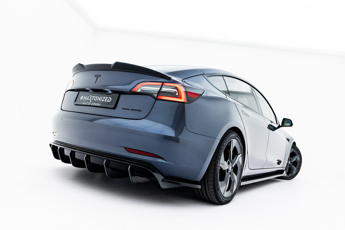 Rear Side Splitters V.2 Tesla Model 3