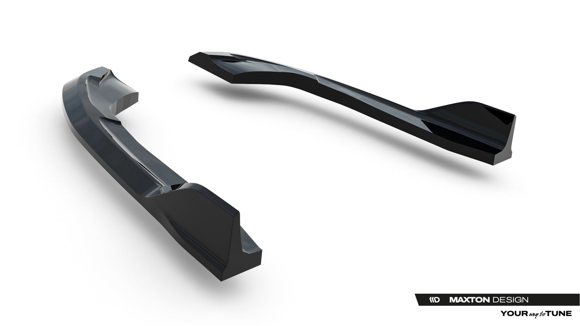Rear Side Splitters V.2 Volkswagen Golf R Variant Mk8 / Mk8 Facelift