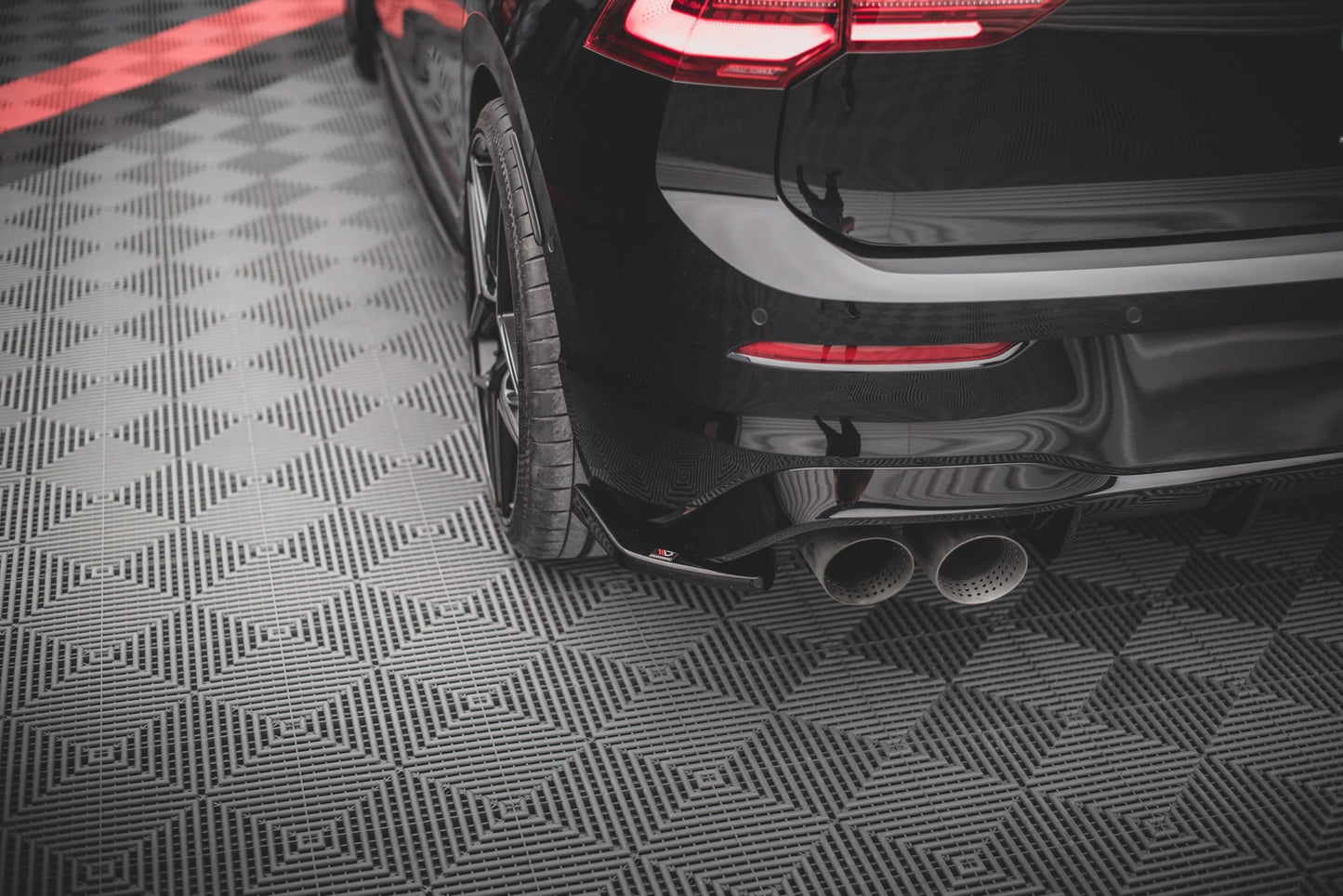 Rear Side Splitters V.2 for Volkswagen Golf R Hatchback Mk8
