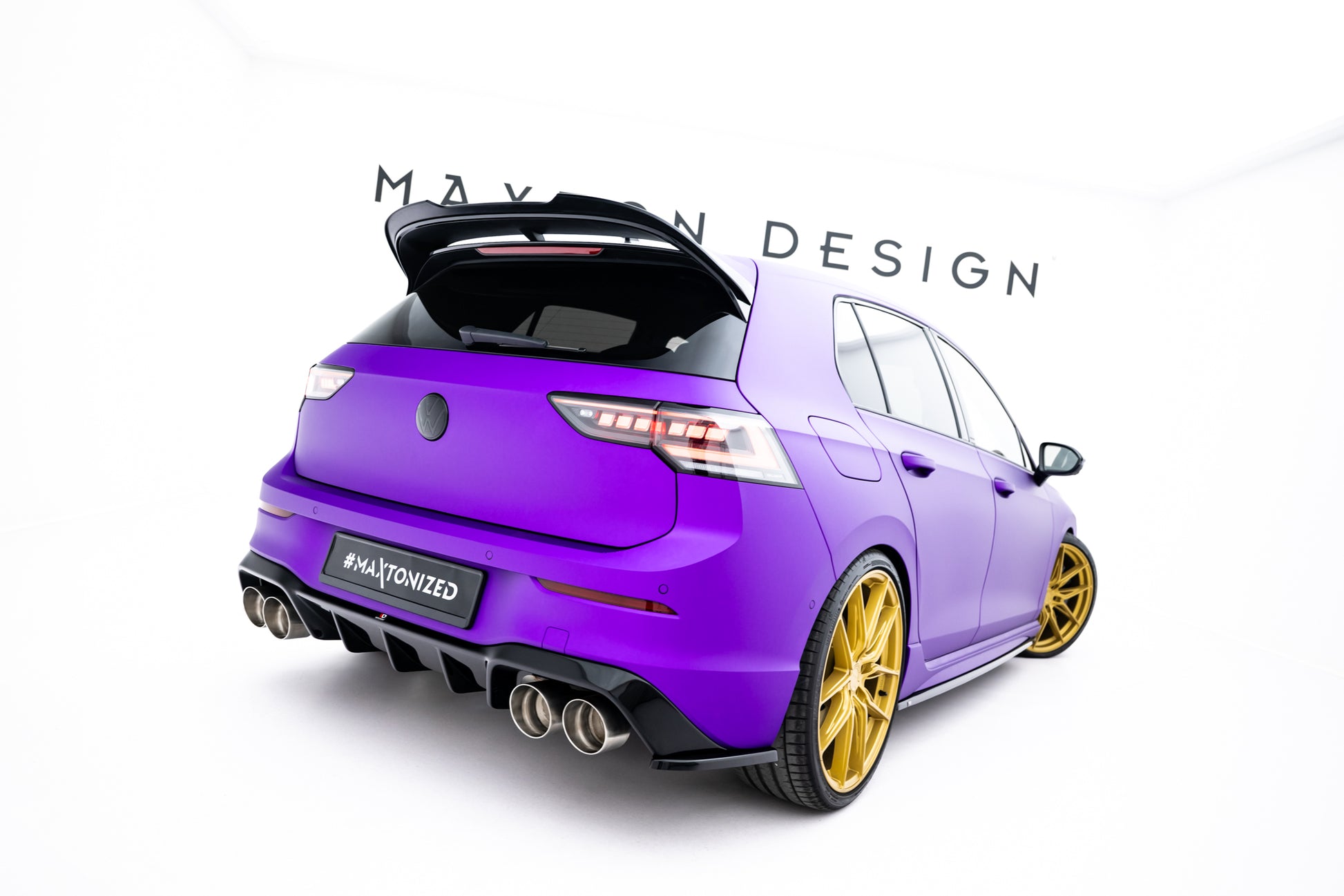 Rear Side Splitters V.3 for Volkswagen Golf R Hatchback Mk8 Facelift