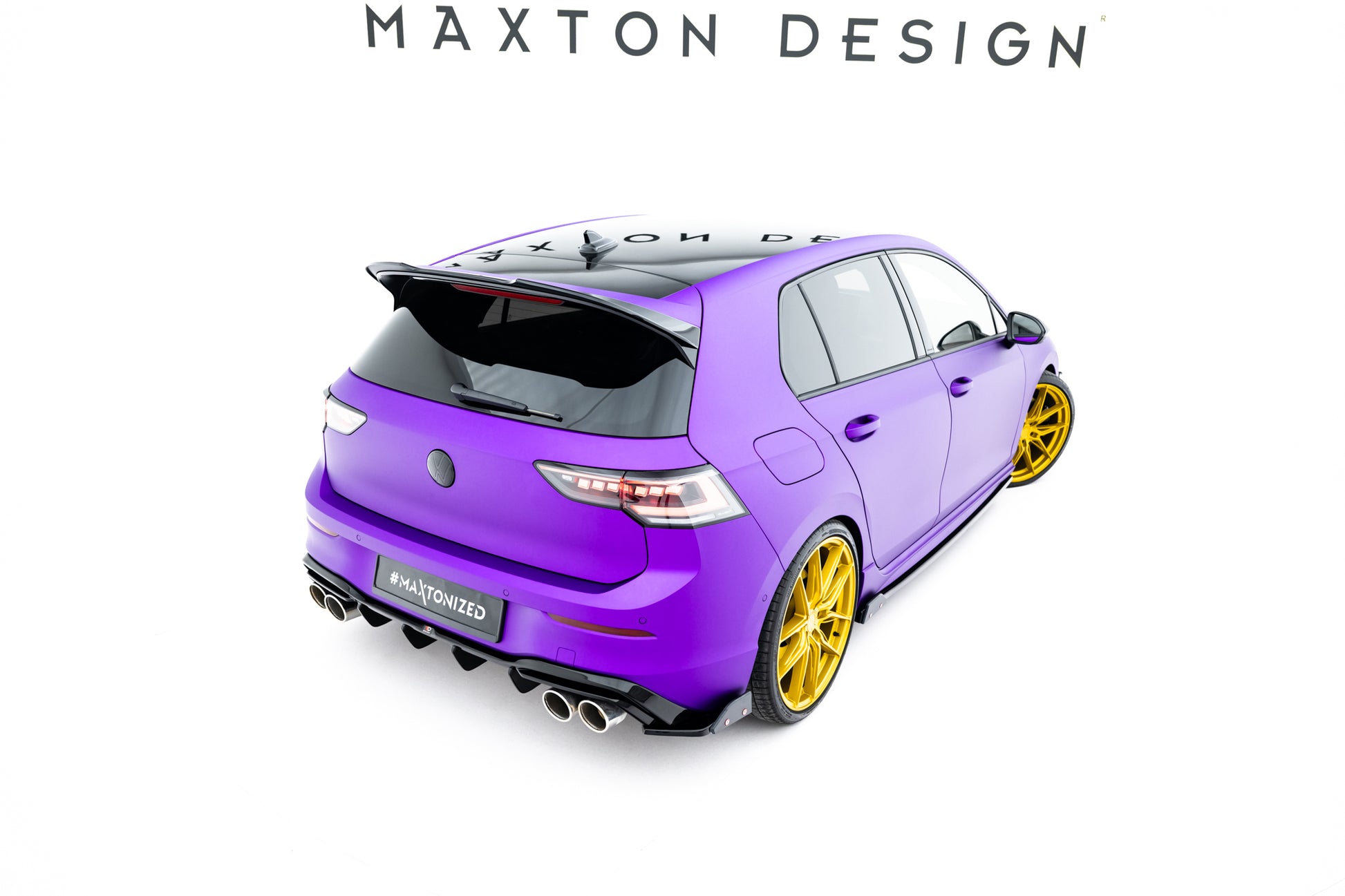 Rear Side Splitters V.6 + Flaps Volkswagen Golf R Hatchback Mk8 Facelift