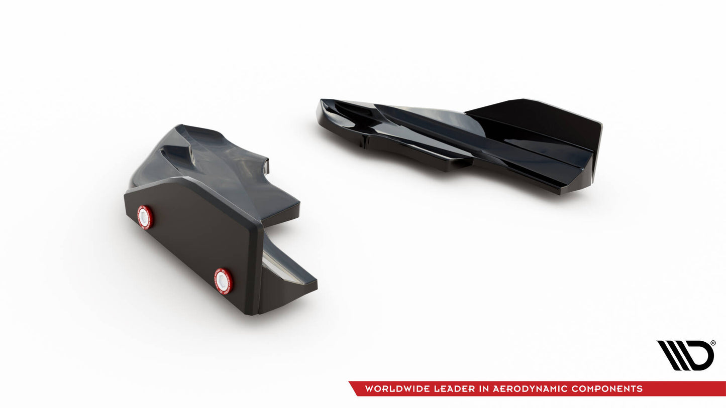 Rear Side Splitters V.6 + Flaps Volkswagen Golf R Hatchback Mk8 Facelift