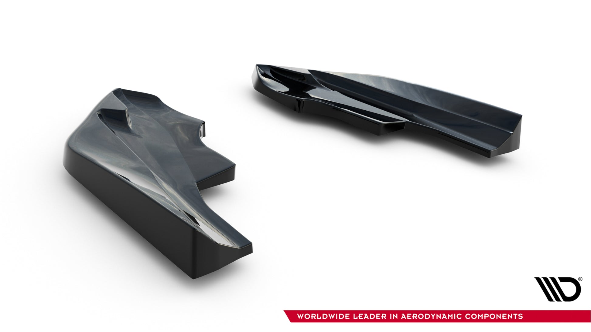 Rear Side Splitters V.6 for Volkswagen Golf R Hatchback Mk8 Facelift