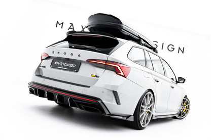 Rear Side Splitters V.8 Skoda Octavia RS Liftback / Combi Mk4