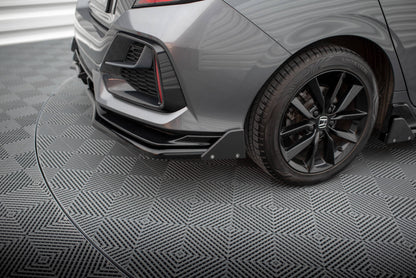 Rear Splitter V.1 (with vertical bars) + Flaps Honda Civic Sport Mk 10 Facelift