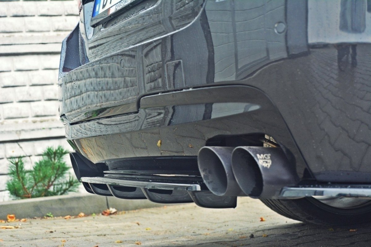 Rear Splitter for BMW 5 M-Pack Sedan/Touring F10/F11 (fits two double exhaust ends)