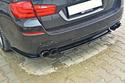 Rear Splitter for BMW 5 M-Pack Sedan/Touring F10/F11 (fits two double exhaust ends)