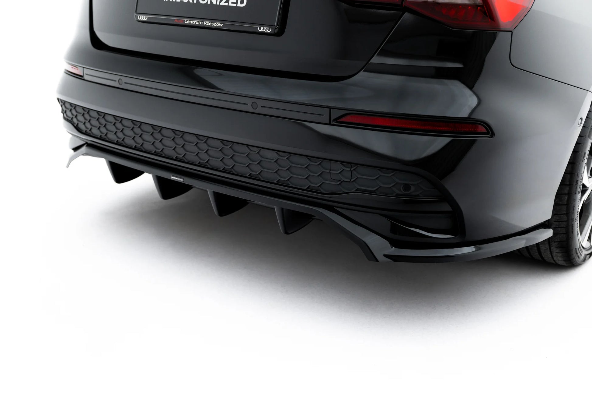 Rear Splitter (with vertical bars) Audi A3 Sedan 8Y Facelift