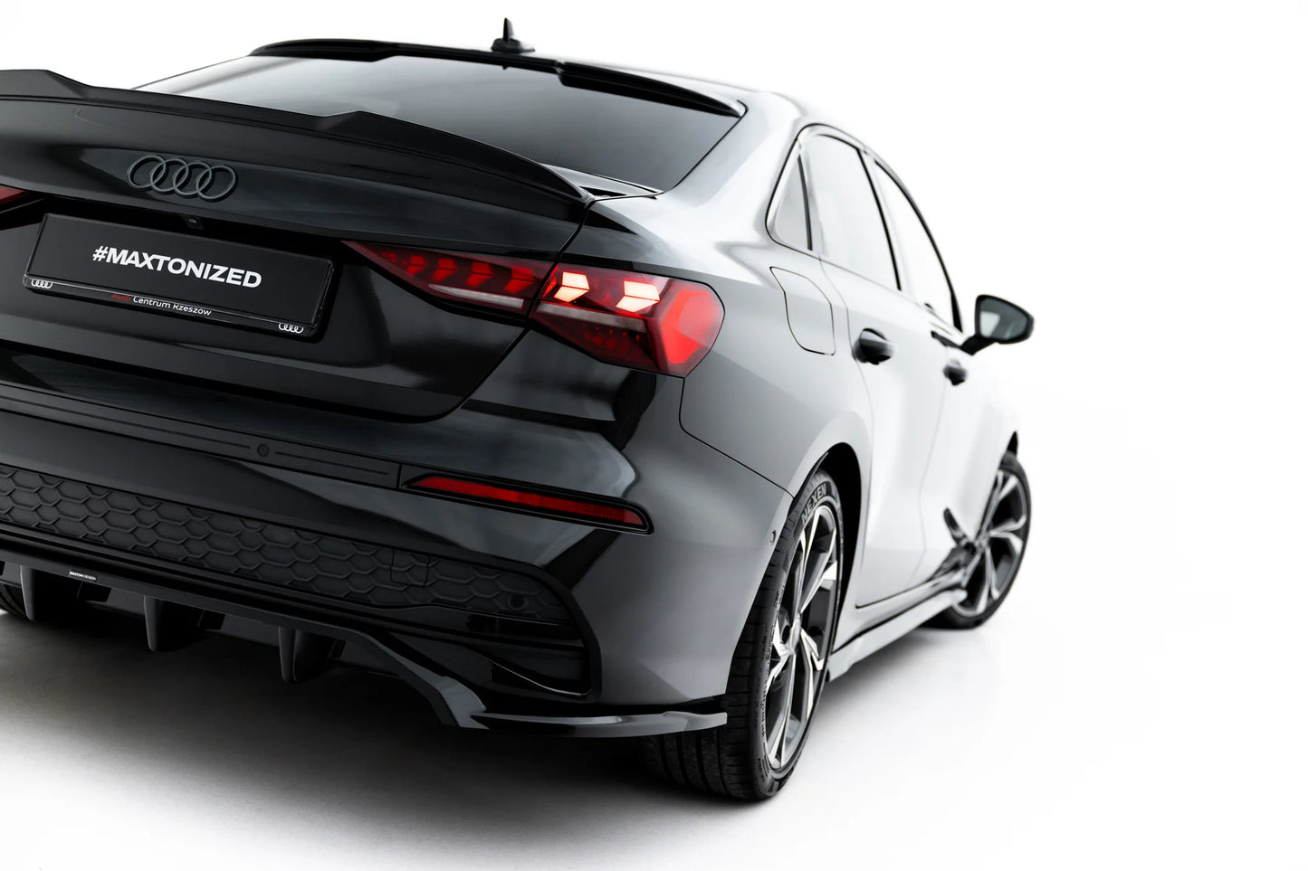 Rear Splitter (with vertical bars) Audi A3 Sedan 8Y Facelift