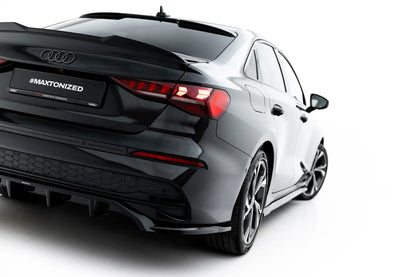 Rear Splitter (with vertical bars) Audi A3 Sedan 8Y Facelift