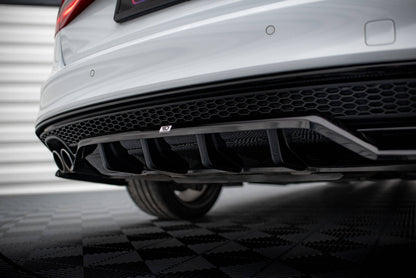 Rear Splitter (with vertical bars) Audi A4 Competition B8 Facelift