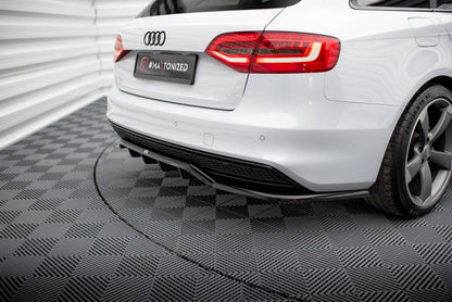 Rear Splitter (with vertical bars) Audi A4 Competition B8 Facelift