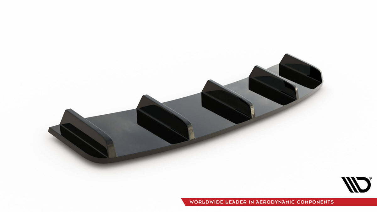 Rear Splitter (with vertical bars) Audi A7 S-Line C7 Facelift