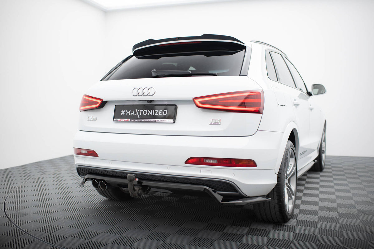 Rear Splitter with vertical bars Audi Q3 S-line 8U