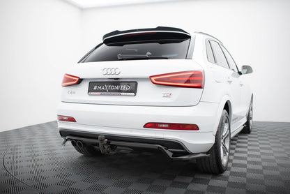 Rear Splitter with vertical bars Audi Q3 S-line 8U