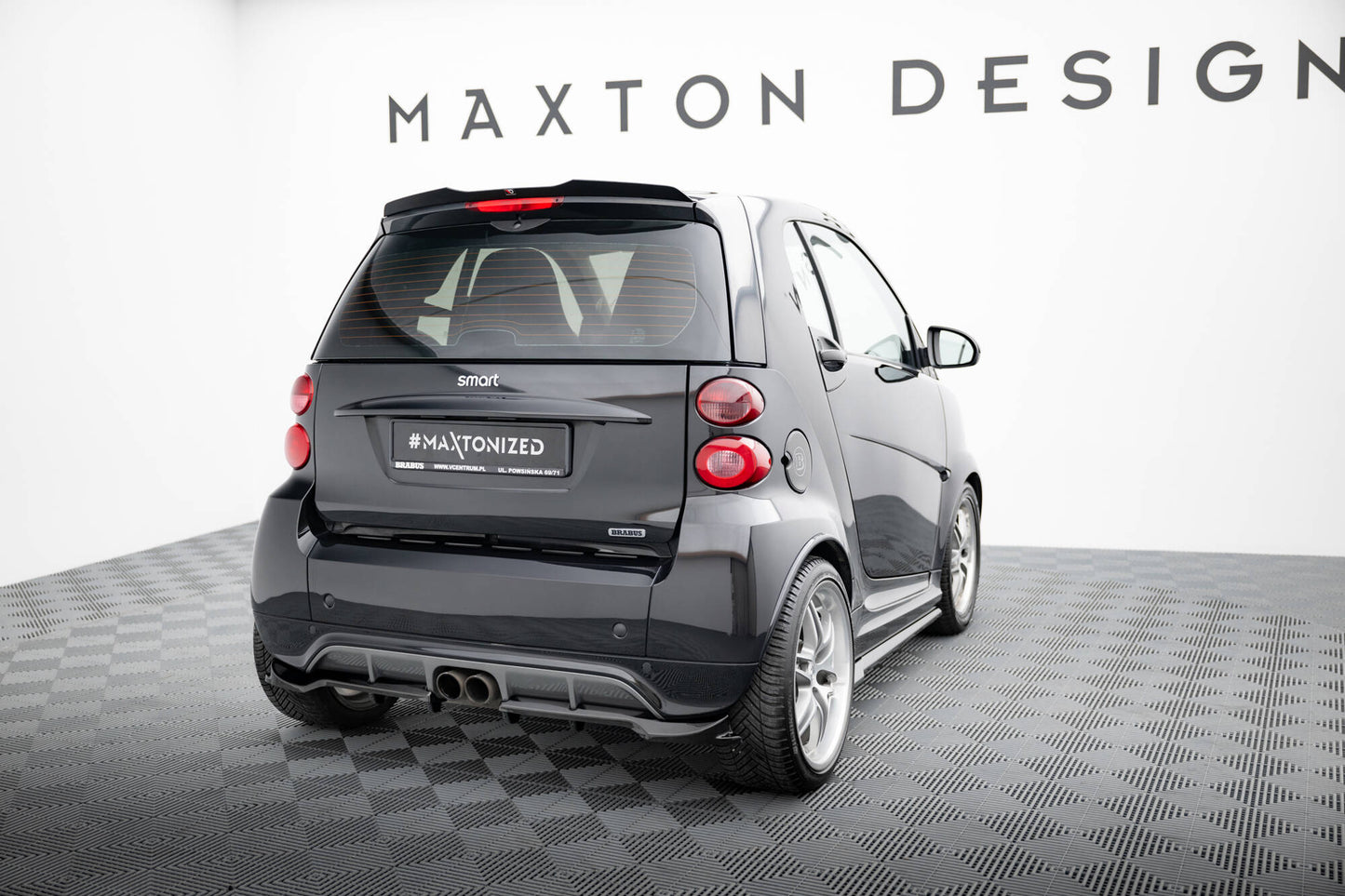Rear Splitter (with vertical bars) Brabus Smart Fortwo C451 Facelift
